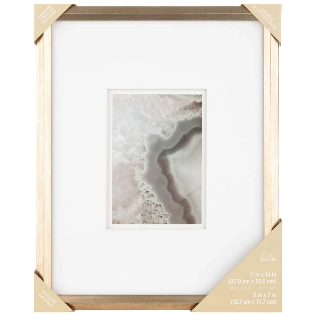 Coupon π 5" x 7" Metallic Gold Inner Slant Frame with Mat, Gallery by Studio Décor® by Studio Decor β€οΈ 6 Coupon π 5" x 7" Metallic Gold Inner Slant Frame with Mat, Gallery by Studio Décor® by Studio Decor β€οΈ - Image 6
