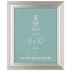 Best Sale 😀 Silver Wide 8" x 10" Frame, Aspect by Studio Décor® by Studio Decor ⌛