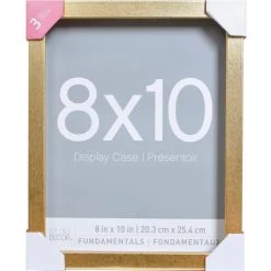 Discount 👍 3 Pack Gold Fundamentals 8" x 10" Display Case by Studio Décor® by Studio Decor 👏 -Studio Decor shop 10641603 1