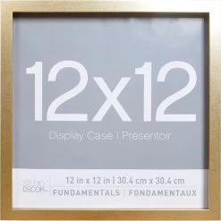 Outlet π 2 Pack Gold Fundamentals 12" x 12" Display Case by Studio Décor® by Studio Decor π₯