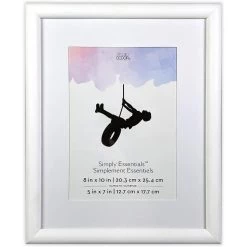 Outlet 😀 White 5" x 7" Frame with Mat, Simply Essentials™ by Studio Décor® by Studio Decor 🌟