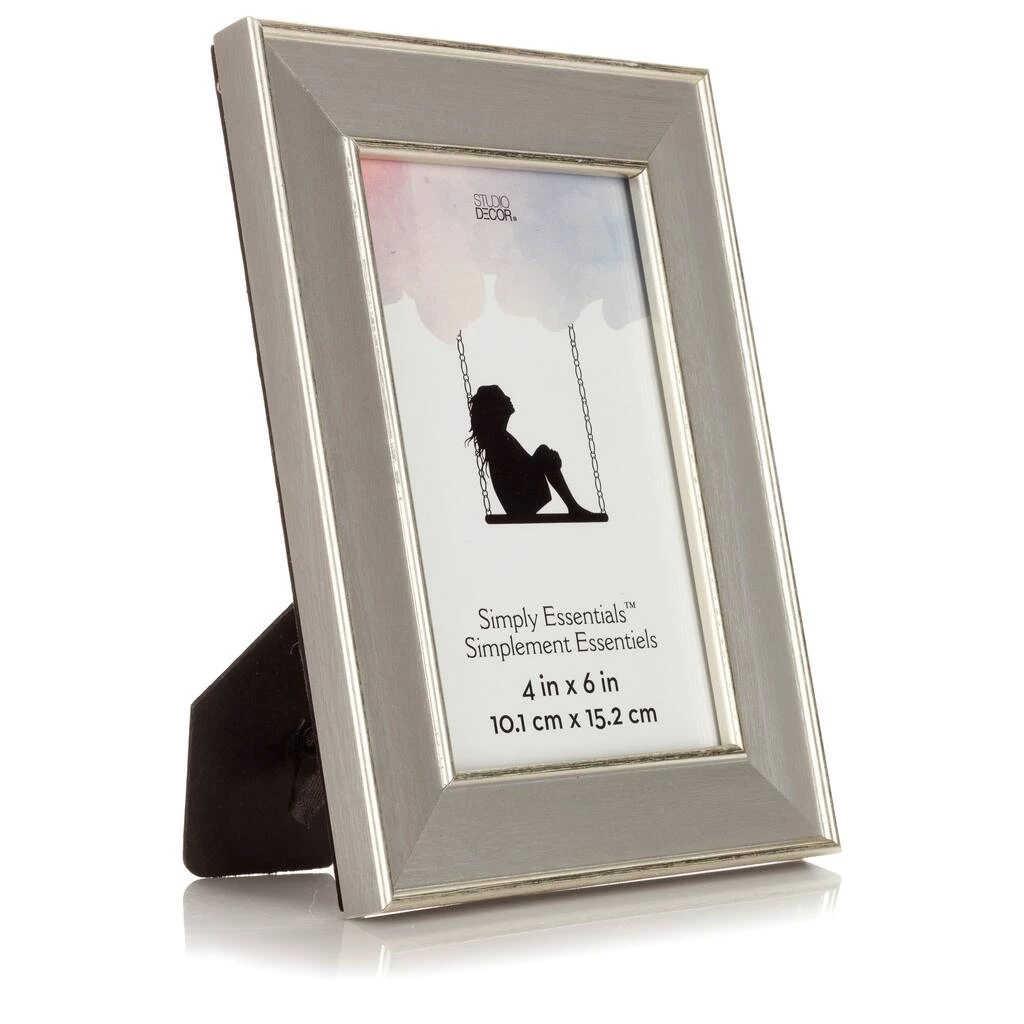 Top 10 🔥 Silver 4" x 6" Frame, Simply Essentials™ by Studio Décor® by Studio Decor ⭐ 5 Top 10 🔥 Silver 4" x 6" Frame, Simply Essentials™ by Studio Décor® by Studio Decor ⭐ - Image 5