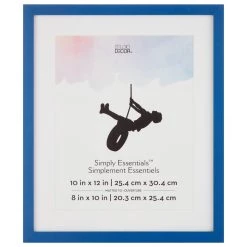 Brand new ✨ Blue Linear 8" x 10" Frame with Mat, Simply Essentials™ by Studio Décor® by Studio Decor 🌟