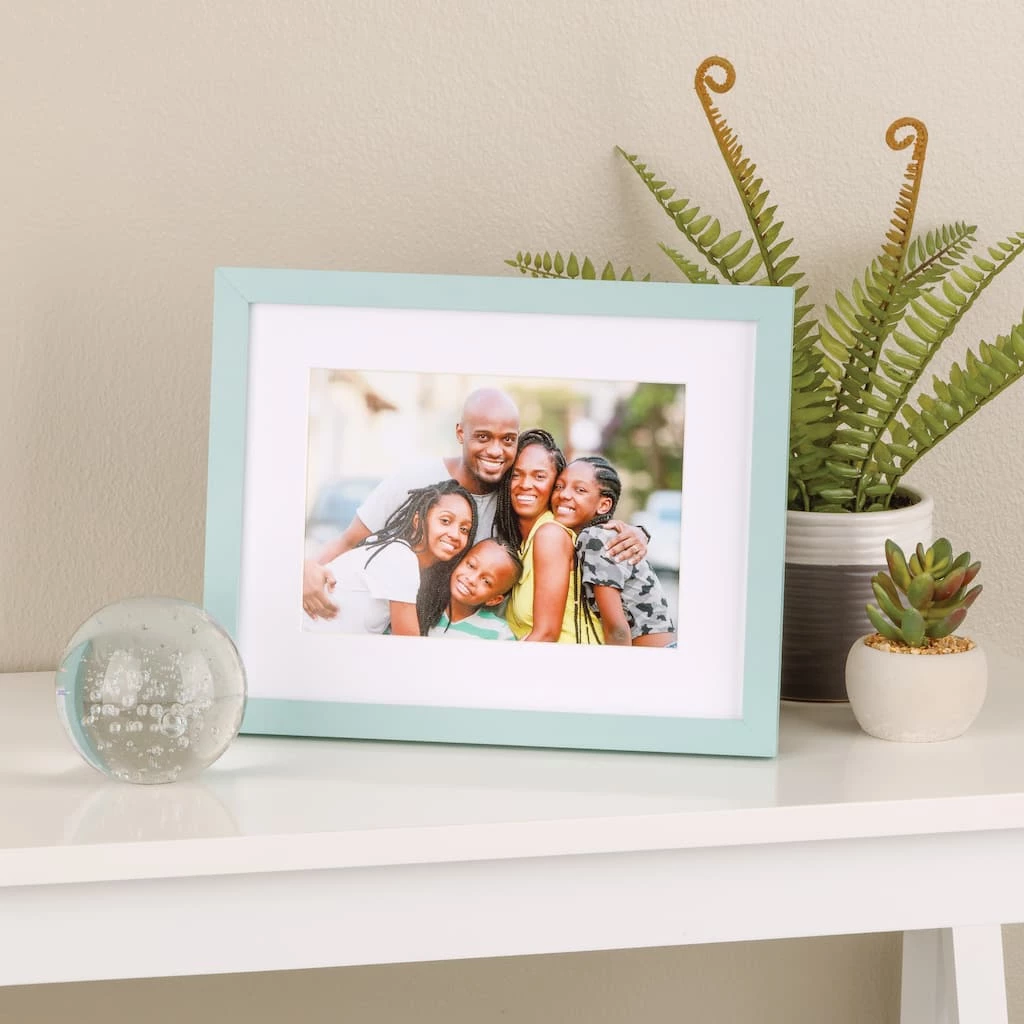 Budget β Teal Linear 8" x 10" Frame with Mat, Simply Essentials™ by Studio Décor® by Studio Decor π 4 Budget β Teal Linear 8" x 10" Frame with Mat, Simply Essentials™ by Studio Décor® by Studio Decor π - Image 4
