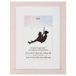 Buy 🔥 Pink Linear 4" x 6" Frame with Mat, Simply Essentials™ by Studio Décor® by Studio Decor 🤩