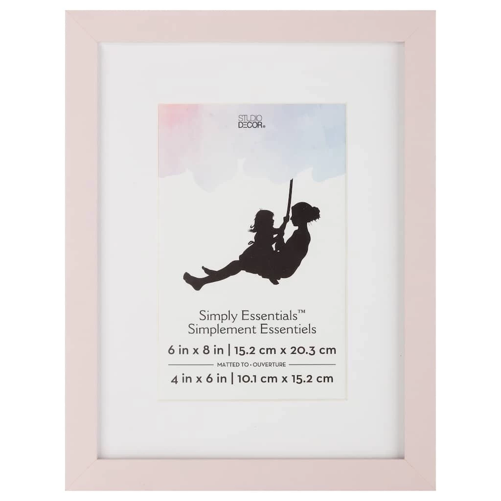 Buy 🔥 Pink Linear 4" x 6" Frame with Mat, Simply Essentials™ by Studio Décor® by Studio Decor 🤩 1 Buy 🔥 Pink Linear 4" x 6" Frame with Mat, Simply Essentials™ by Studio Décor® by Studio Decor 🤩