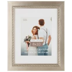 Brand new 🛒 Silver Inner Rope Frame with Mat, Home by Studio Décor® by Studio Decor ✔️ -Studio Decor shop 10657774 1 1