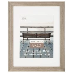 Best Sale 🌟 Grey 8" x 10" Frame with Mat, Home by Studio Décor® by Studio Decor ⌛