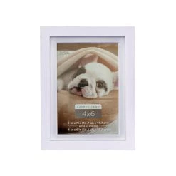 Discount 👍 White 4" x 6" Frame with Mat, Expressions™ by Studio Décor® by Studio Decor 🎁