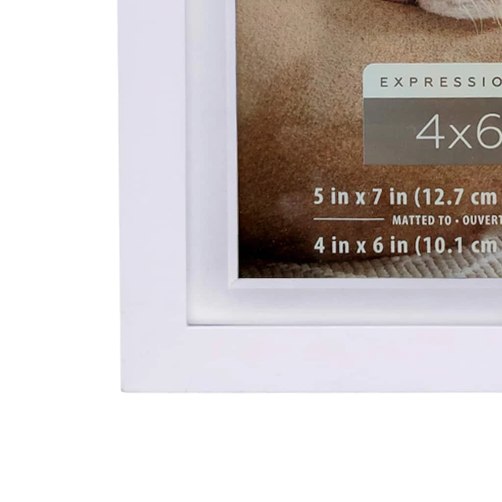 Discount π White 4" x 6" Frame with Mat, Expressions™ by Studio Décor® by Studio Decor π 2 Discount π White 4" x 6" Frame with Mat, Expressions™ by Studio Décor® by Studio Decor π - Image 2
