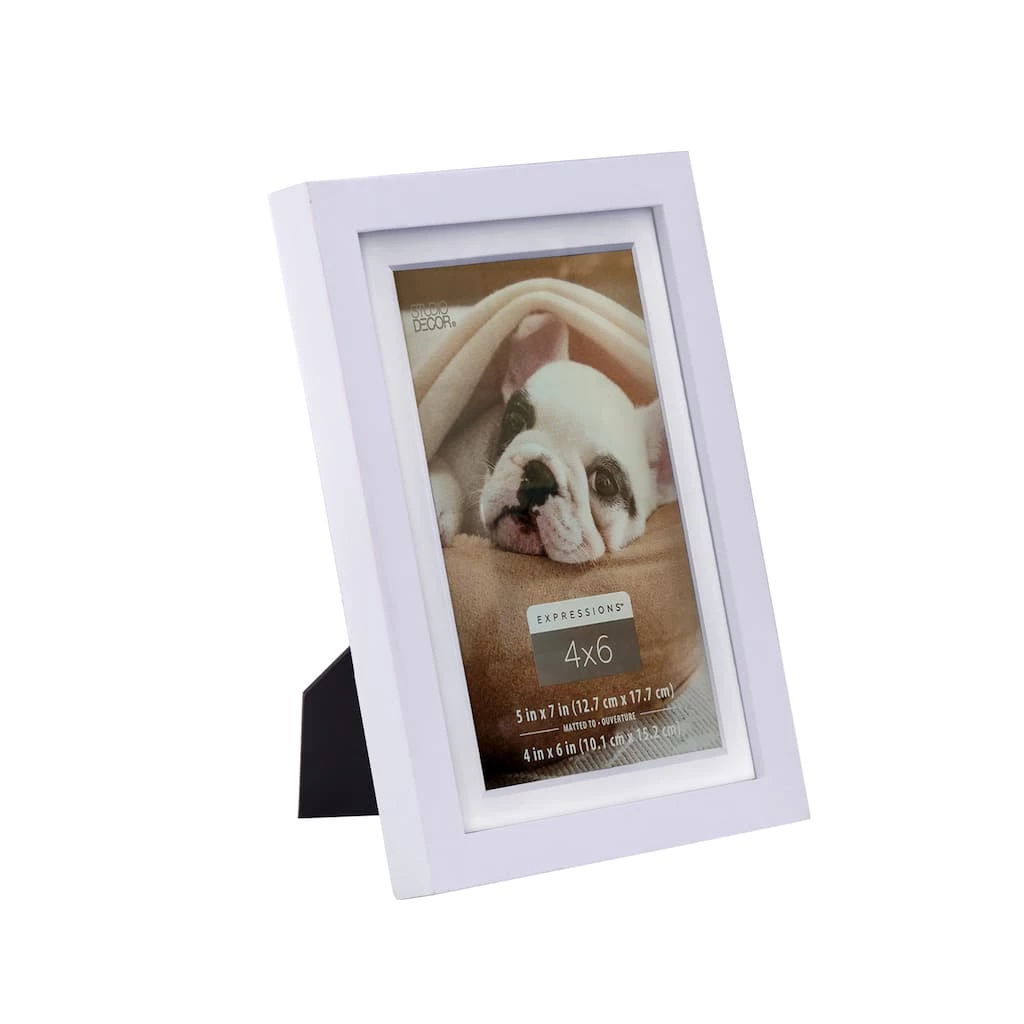 Discount π White 4" x 6" Frame with Mat, Expressions™ by Studio Décor® by Studio Decor π 3 Discount π White 4" x 6" Frame with Mat, Expressions™ by Studio Décor® by Studio Decor π - Image 3