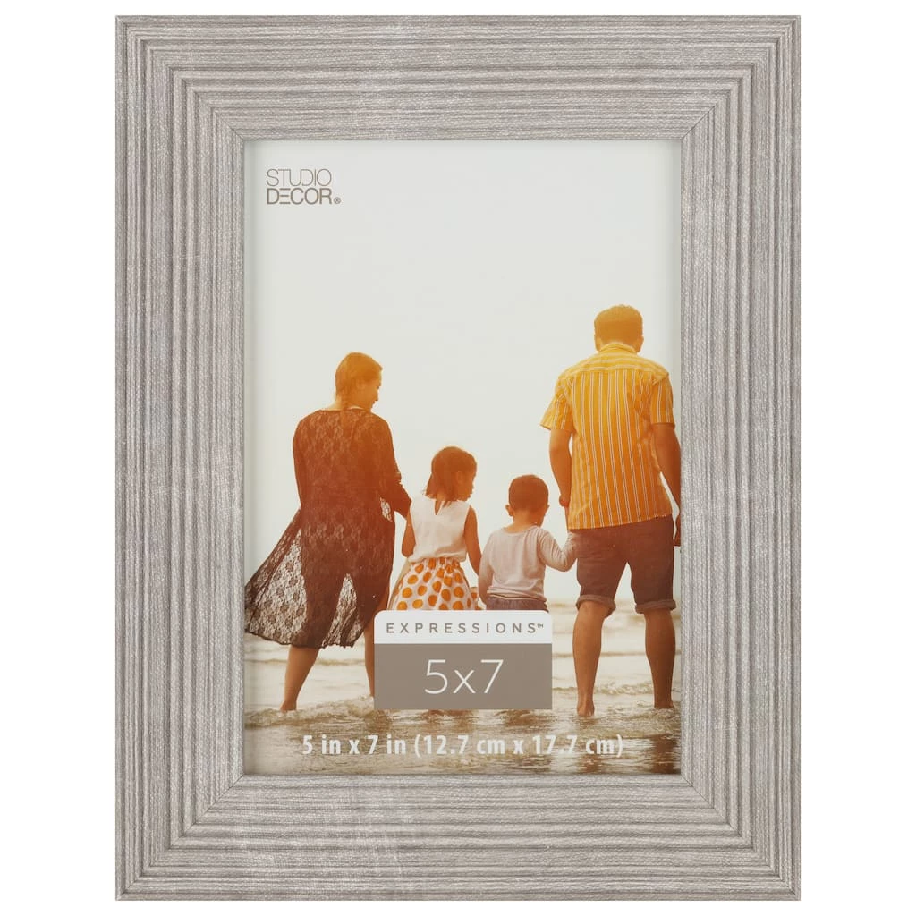Promo π 12 Pack: Gray Ribbed 5" x 7" Frame, Expressions™ by Studio Décor® by Studio Decor π 1 Promo π 12 Pack: Gray Ribbed 5" x 7" Frame, Expressions™ by Studio Décor® by Studio Decor π