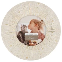 Deals ⌛ Sandstone Round 4" x 4" Frame, Expressions™ by Studio Décor® by Studio Decor 🥰