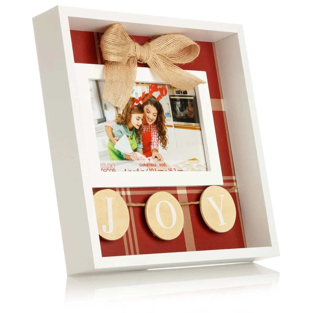 Budget π White Joy 6" x 4" Shadowbox Frame, π Christmas by Studio Décor® by Studio Decor π 2 Budget π White Joy 6" x 4" Shadowbox Frame, π Christmas by Studio Décor® by Studio Decor π - Image 2