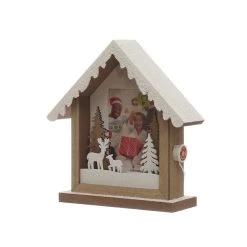 Buy 😀 Christmas Cabin 4" x 6" LED Tabletop Frame by Studio Décor® by Studio Decor 👍 -Studio Decor shop 10675089 3