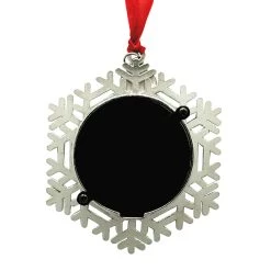 Best Sale 🤩 Silver 2022 Classic Snowflake Round Ornament Frame by Studio Décor® by Studio Decor 😍 -Studio Decor shop 10701559 4