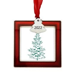 Cheapest 🎁 Red 2022 🎅 Christmas Tree Square Ornament Frame by Studio Décor® by Studio Decor 🥰