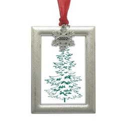 Budget 🤩 Silver Snowflake 2022 Rectangle Ornament Frame by Studio Décor® by Studio Decor 😍