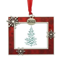 Best Pirce 😍 Red 2022 Snowflake Rectangle Ornament Frame by Studio Décor® by Studio Decor ❤️