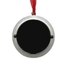 New 👏 Silver 2022 Snowflake Round Ornament Frame by Studio Décor® by Studio Decor ✔️ -Studio Decor shop 10701573 4