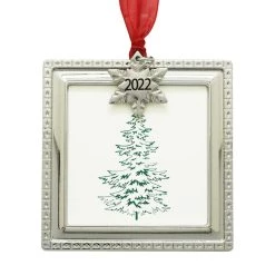 Discount 🧨 Silver Snowflake 2022 Square Ornament Frame by Studio Décor® by Studio Decor 🎁