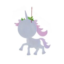 Hot Sale 😉 Felt Unicorn 2.5" x 2.5" Ornament Frame, 🔔 Christmas by Studio Décor® by Studio Decor 👏 -Studio Decor shop 10702608 2
