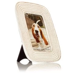 Outlet 🔔 Woven White Picture Frame by Studio Décor® by Studio Decor 👏 -Studio Decor shop 10705007 5