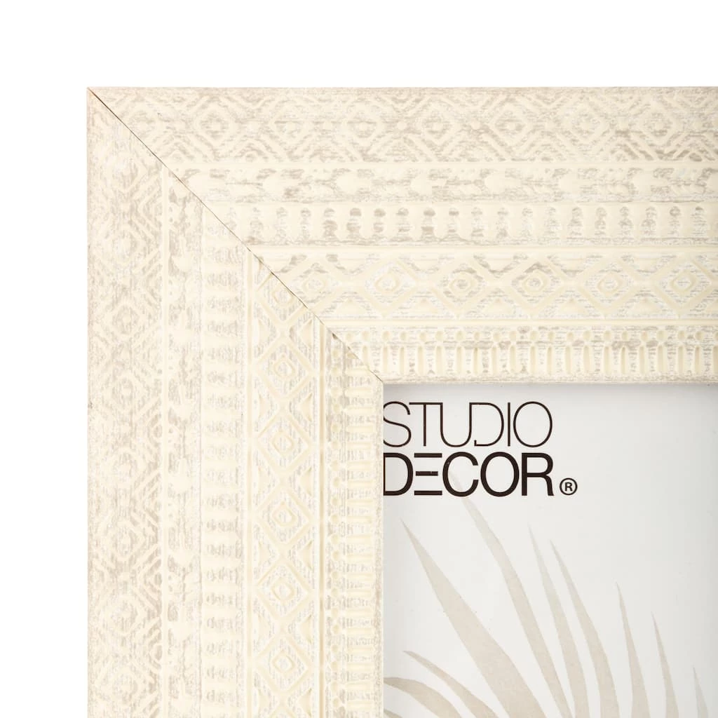 Wholesale π White Woven Embossed Picture Frame by Studio Décor® by Studio Decor π 2 Wholesale π White Woven Embossed Picture Frame by Studio Décor® by Studio Decor π - Image 2