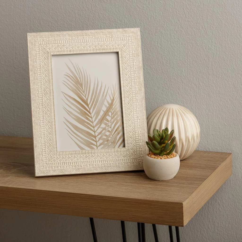 Wholesale π White Woven Embossed Picture Frame by Studio Décor® by Studio Decor π 4 Wholesale π White Woven Embossed Picture Frame by Studio Décor® by Studio Decor π - Image 4