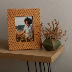 Promo ⭐ Dark Brown Natural Wood Arrow Line Picture Frame by Studio Décor® by Studio Decor 😍 -Studio Decor shop 10705013 5