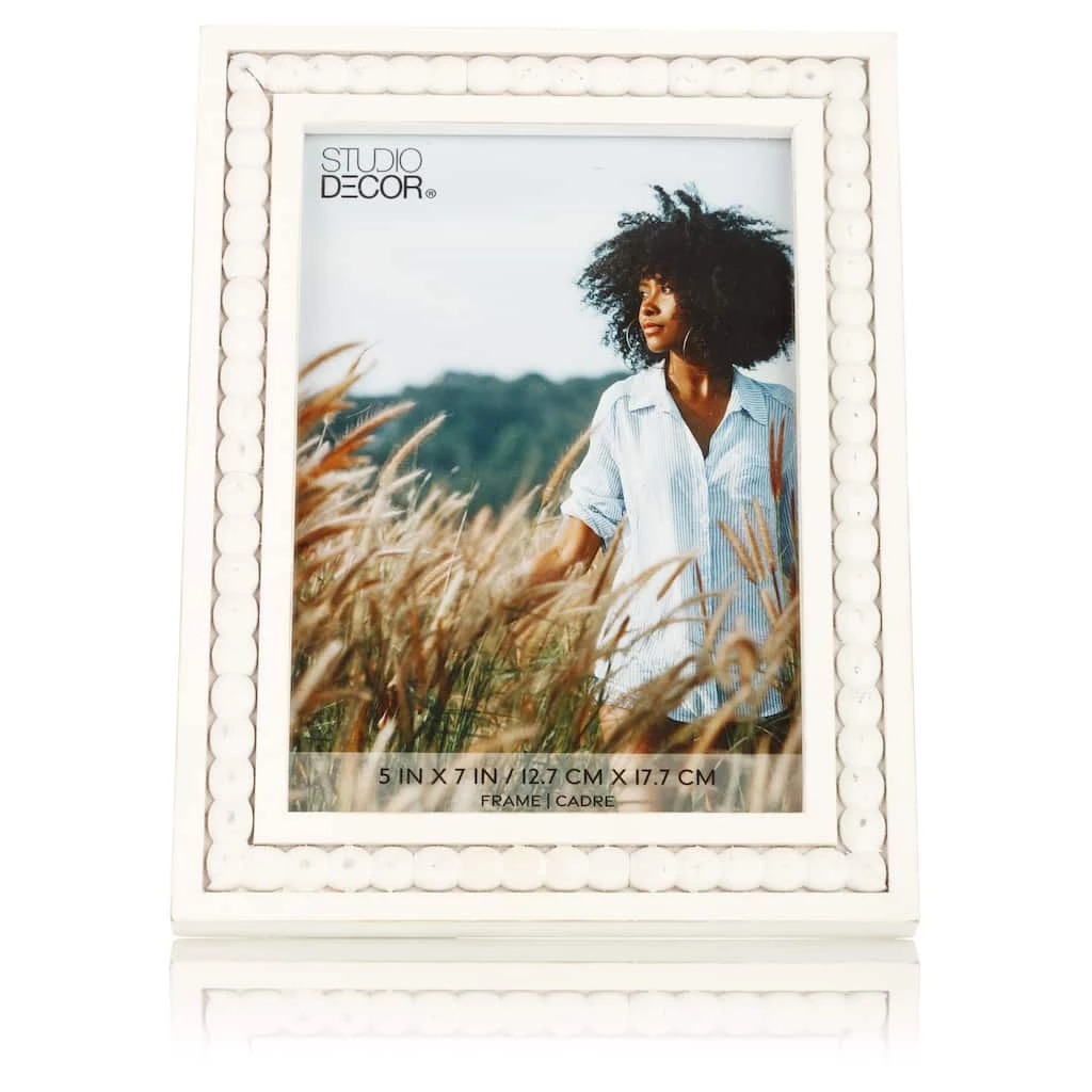 Promo π White Beaded Picture Frame by Studio Décor® by Studio Decor βοΈ 1 Promo π White Beaded Picture Frame by Studio Décor® by Studio Decor βοΈ