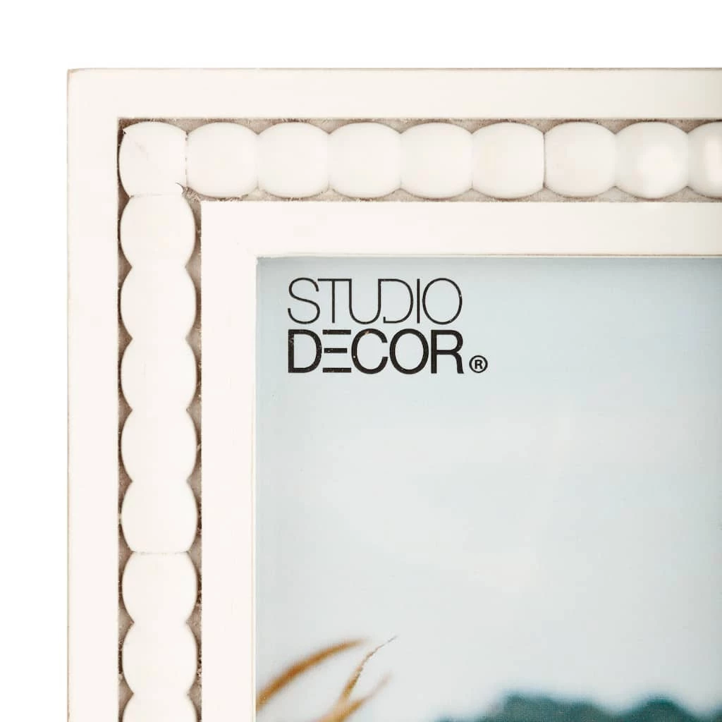Promo π White Beaded Picture Frame by Studio Décor® by Studio Decor βοΈ 2 Promo π White Beaded Picture Frame by Studio Décor® by Studio Decor βοΈ - Image 2