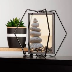 Outlet ✨ Black Metal Hexagon Picture Frame by Studio Décor® by Studio Decor 👍 -Studio Decor shop 10705022 5