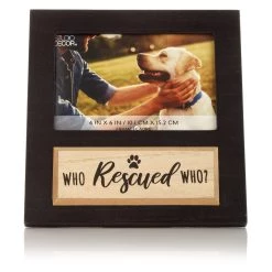 Top 10 🛒 Black Who Rescued Who 6" x 4" Frame by Studio Décor® by Studio Decor 🎁