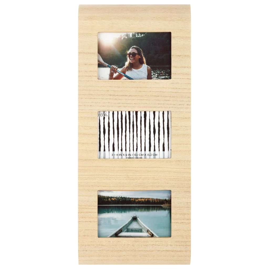 Discount 𧨠3 Opening Natural Curved 4" x 6" Collage Frame by Studio Décor® by Studio Decor βοΈ 1 Discount 𧨠3 Opening Natural Curved 4" x 6" Collage Frame by Studio Décor® by Studio Decor βοΈ
