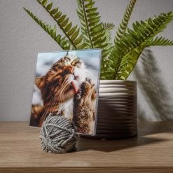 Brand new 🔥 Gray Yarnball 4" x 4" Photo Holder by Studio Décor® by Studio Decor 😀 -Studio Decor shop 10705042 5