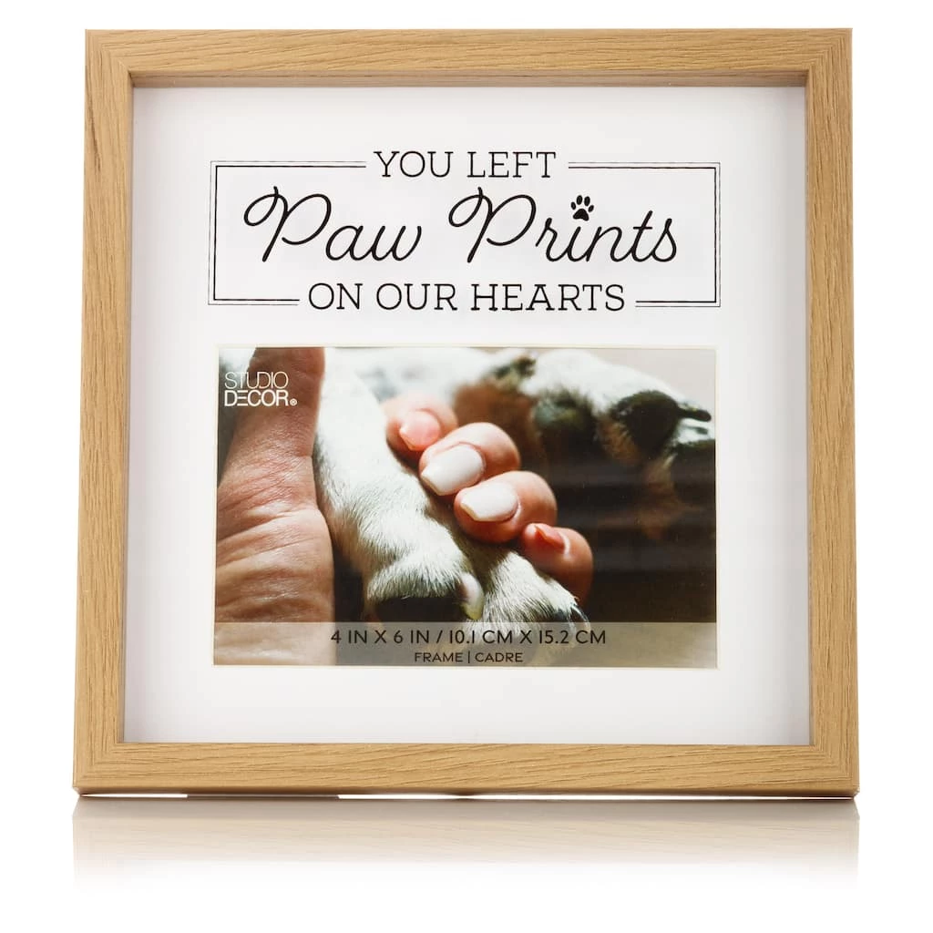 Discount π Natural Pawprints 4" x 6" Tabletop Frame by Studio Décor® by Studio Decor π 1 Discount π Natural Pawprints 4" x 6" Tabletop Frame by Studio Décor® by Studio Decor π