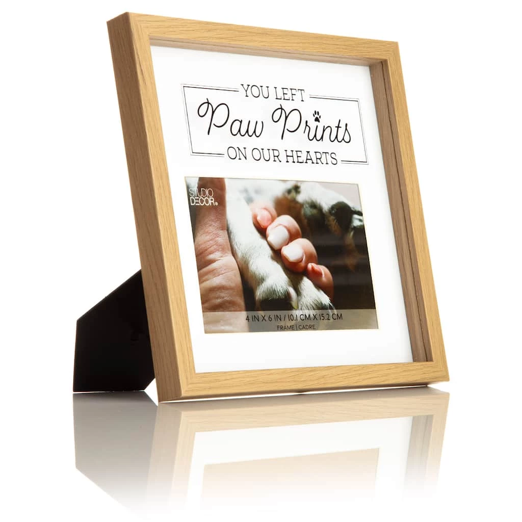 Discount π Natural Pawprints 4" x 6" Tabletop Frame by Studio Décor® by Studio Decor π 6 Discount π Natural Pawprints 4" x 6" Tabletop Frame by Studio Décor® by Studio Decor π - Image 6