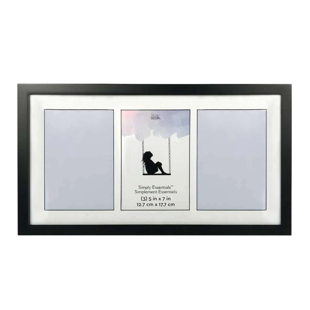 Buy π 12 Pack: 3 Opening Black Collage Frame with Mat, Simply Essentials™ by Studio Décor® by Studio Decor β 1 Buy π 12 Pack: 3 Opening Black Collage Frame with Mat, Simply Essentials™ by Studio Décor® by Studio Decor β
