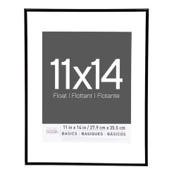 Hot Sale ⌛ 6 Pack: Black Thin 11" x 14" Float Frame, Basics by Studio Décor® by Studio Decor 😀