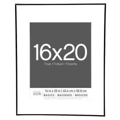 New 😉 5 Pack: Black Thin 16" x 20" Float Frame, Basics by Studio Décor® by Studio Decor 🧨