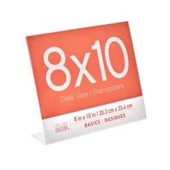 Flash Sale 😀 12 Pack: Acrylic Bent Horizontal 8" x 10" Frame, Basics by Studio Décor® by Studio Decor 🤩 -Studio Decor shop MP118182 31