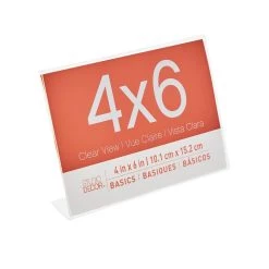 Coupon ✨ 24 Pack: Acrylic Horizontal Bent 4" x 6" Frame, Basics by Studio Décor® by Studio Decor 👏 -Studio Decor shop MP123869 31