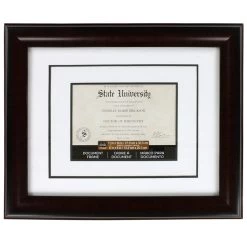 Flash Sale π€© 6 Pack: Mahogany 6" x 8" Frame with Mat by Studio Décor® by Studio Decor π