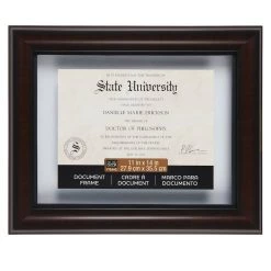 Best deal 🔔 6 Pack: Mahogany & Black 11" x 14" Document Float Frame by Studio Décor® by Studio Decor ✔️