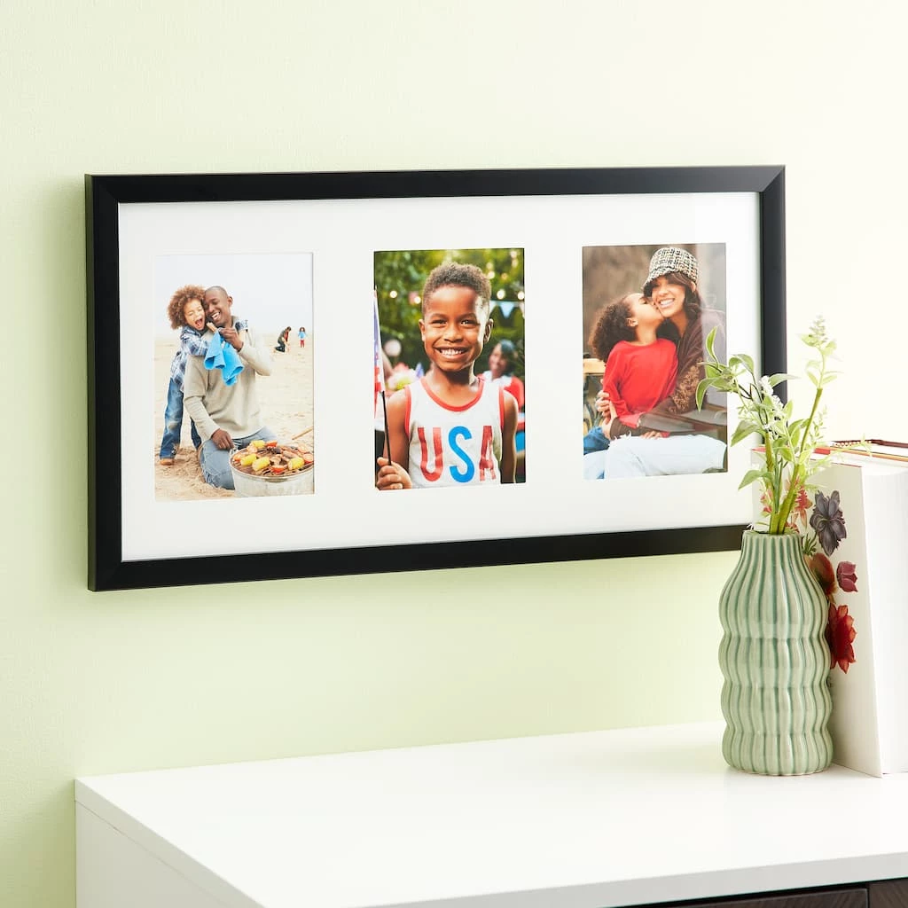 Brand new ✔️ 12 Pack: Black 3-Opening 5" x 7" Collage Frame with Mat, Aspect by Studio Décor® by Studio Decor ✨ 3 Brand new ✔️ 12 Pack: Black 3-Opening 5" x 7" Collage Frame with Mat, Aspect by Studio Décor® by Studio Decor ✨ - Image 3