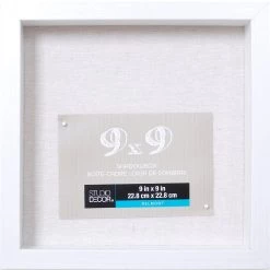 Cheapest 🛒 8 Pack: White 9" x 9" Belmont Shadow Box by Studio Décor® by Studio Decor 🌟