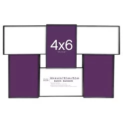 Outlet 🤩 12 Pack: 6 Opening Black 4" x 6" Collage Frame, Basics by Studio Décor® by Studio Decor ⭐