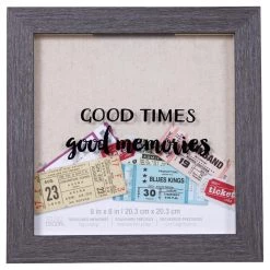 Flash Sale 🔔 6 Pack: Good Times 8" x 8" Shadow Box by Studio Décor® by Studio Decor 🧨